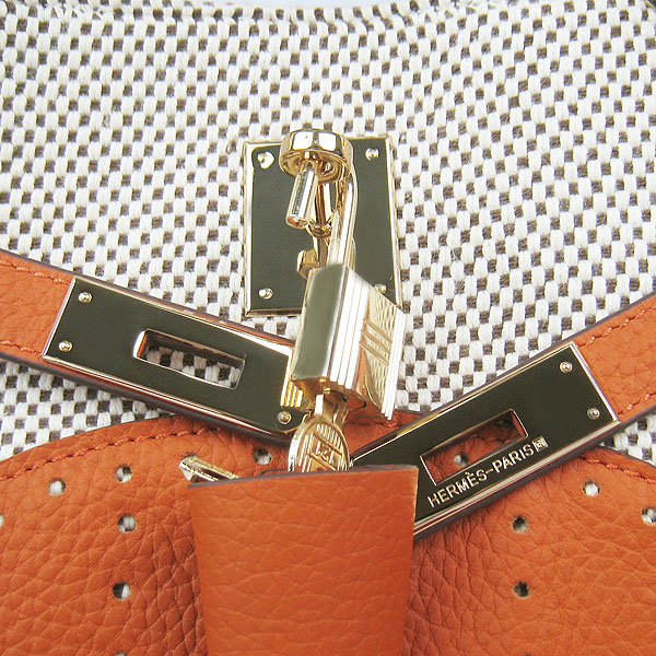 Replica Hermes New Arrival Double-duty handbag Orange 60668